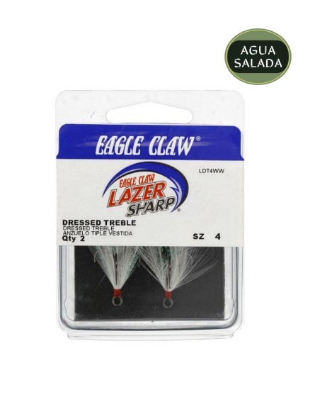 Anzuelo Revestido con Plumas Eagle Claw