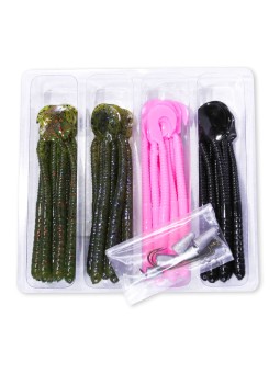 Kit de lombrices Bass Pro Shops 50 piezas Squirmin' Worm