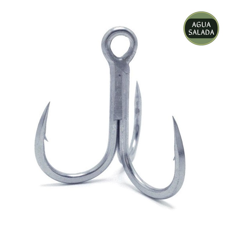 BKK Raptor-Z Ultra - Hameçons Triples Antirouille - Lot De 6, Tailles 1 à 5/0 - Pour Pêche En Mer Robuste
