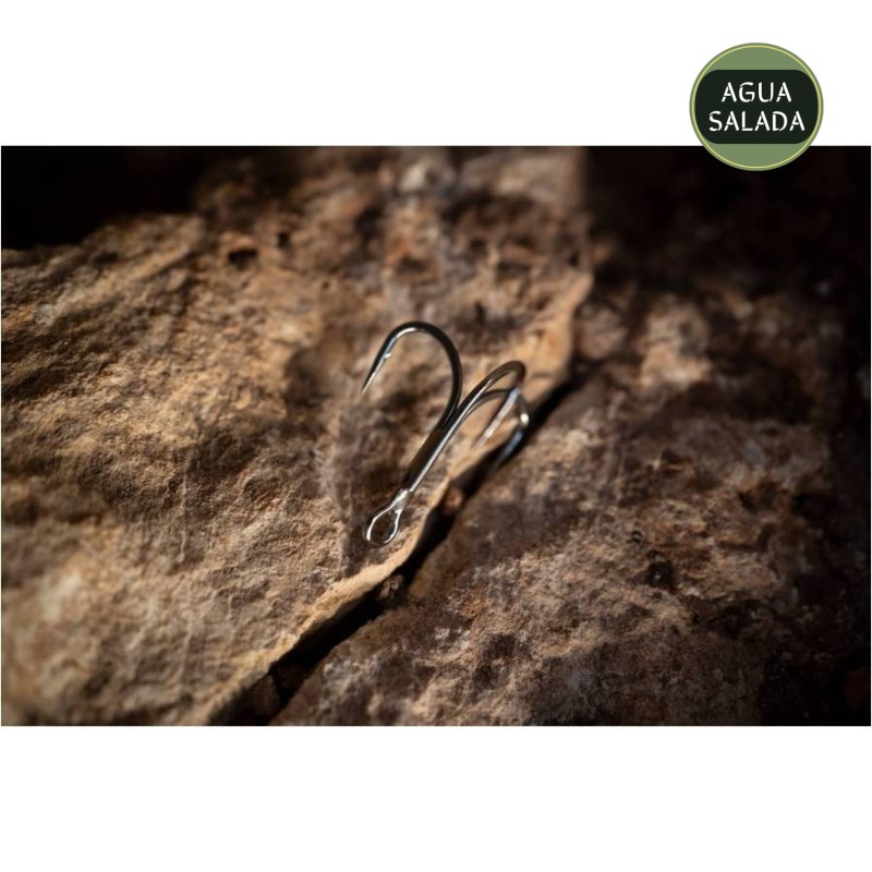 Ancoretta Mustad Jaw Lok JL73NP 3X - Hameçon Triple Pour Pêche En Mer