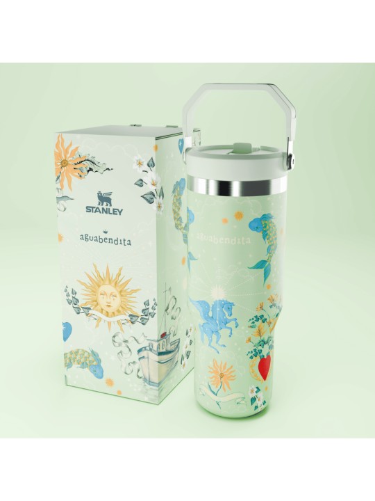 Termo Stanley x Agua Bendita IceFlow Flip Straw Tumbler 2.0