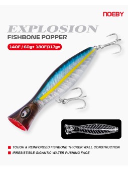 Noeby NBL9741CA Explosion Fishbone Popper