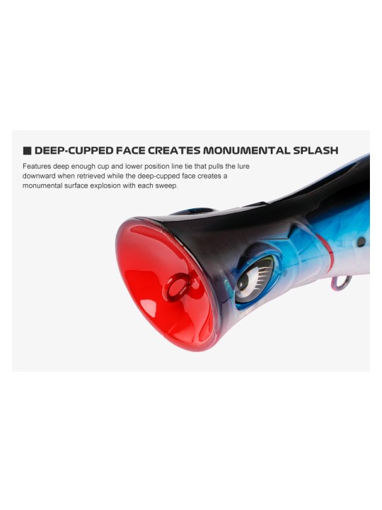 Noeby NBL9741CA Explosion Fishbone Popper Noeby NBL9741CA Explosion Fishbone Popper