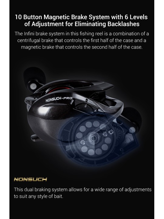 Carrete Noeby Nonsuch PRO Casting 11+1 Balineras