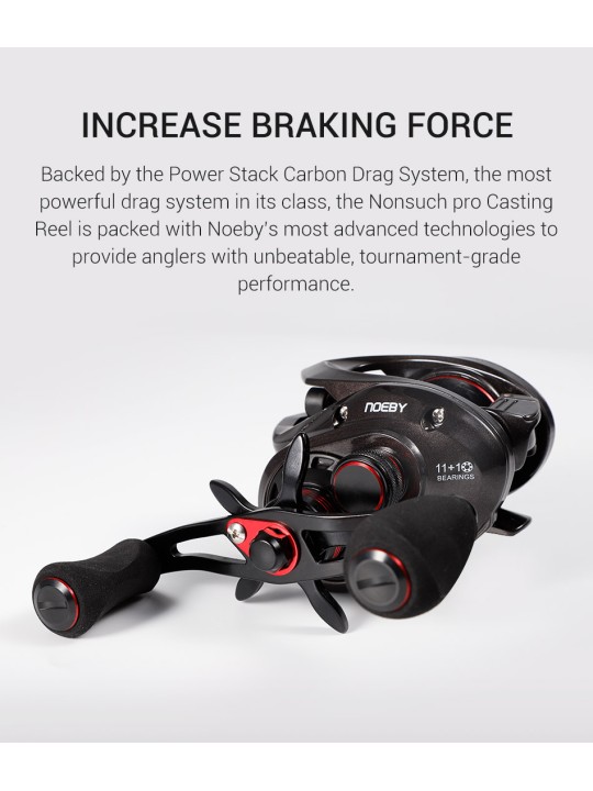 Carrete Noeby Nonsuch PRO Casting 11+1 Balineras