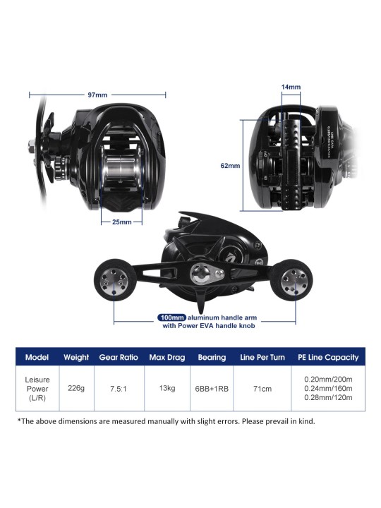 Carrete Noeby Leisure Power 9+1 Balineras Carrete Noeby Leisure Power 9+1 Balineras