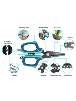 Tijeras multiusos Okuma Para Línea Trenzada