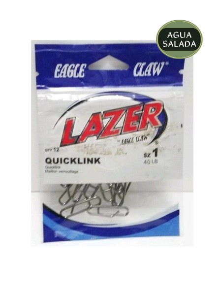 Gancho Clip Snap Eagle Claw Slink Quicklink PAQx12