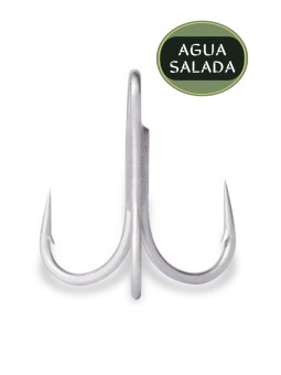 Anzuelo tripleta Mustad 36330NP Ultrapoint Inline 4X Treble Strong PAQx5