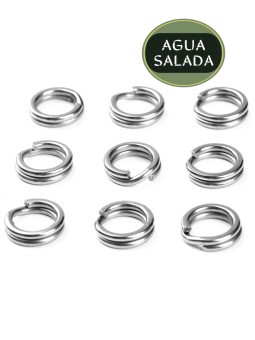 Argollas Mustad MA111 Saltism Snap Split Rings