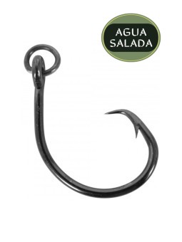 Anzuelo Mustad R39943NP Ringed Demon Offset Circle 4X Strong PAQx6