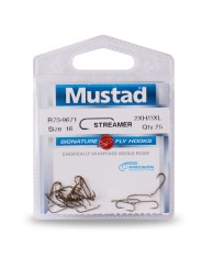 Anzuelo Mosca Mustad R73NP Signature Streamer 2X Fly PAQx25