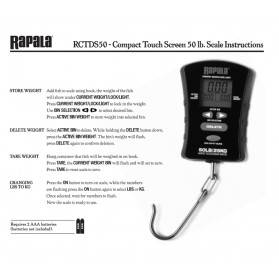 Báscula digital Rapala Compact Touch Screen 50lb Scale