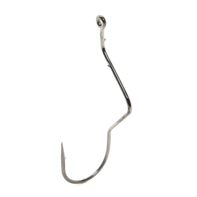 Mustad No-Twist Drop Shot Hook - Black Nickel 1/0 Size, Model 10548NP - View #3