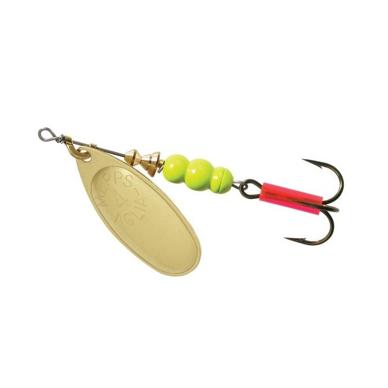 Fluorescent Chartreuse Body - Gold Blade